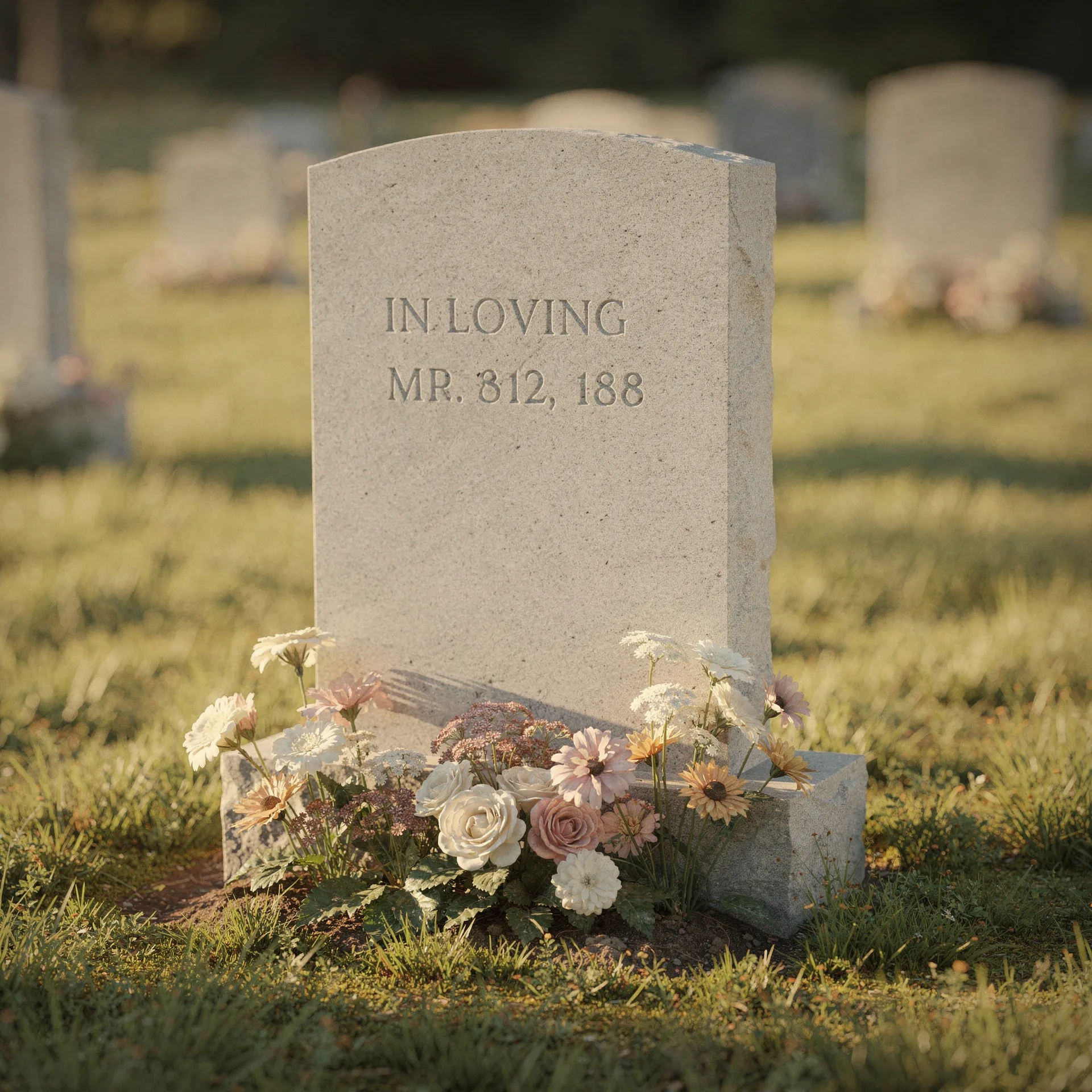 Friedhof mit Grabstellen