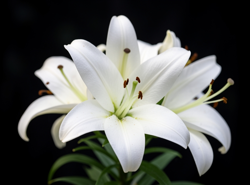 Weisse Lilie als Trauerblume