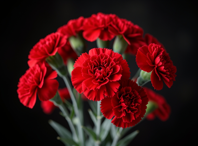 Nelke als Trauerblume
