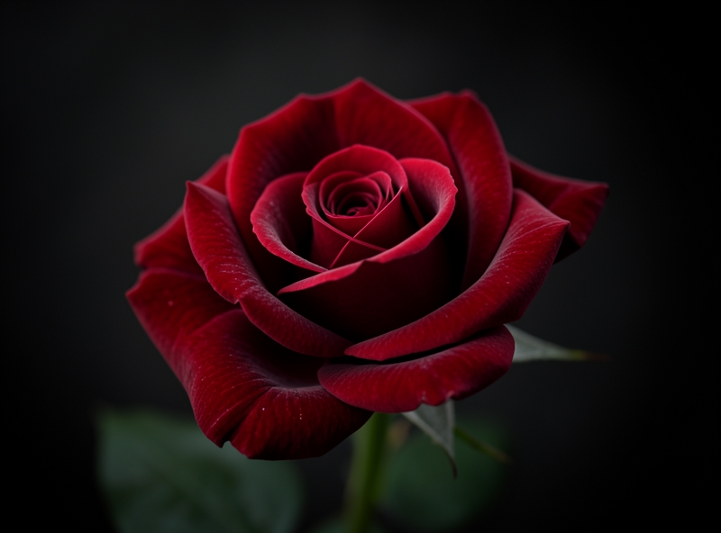 Rote Rose als Trauerblume