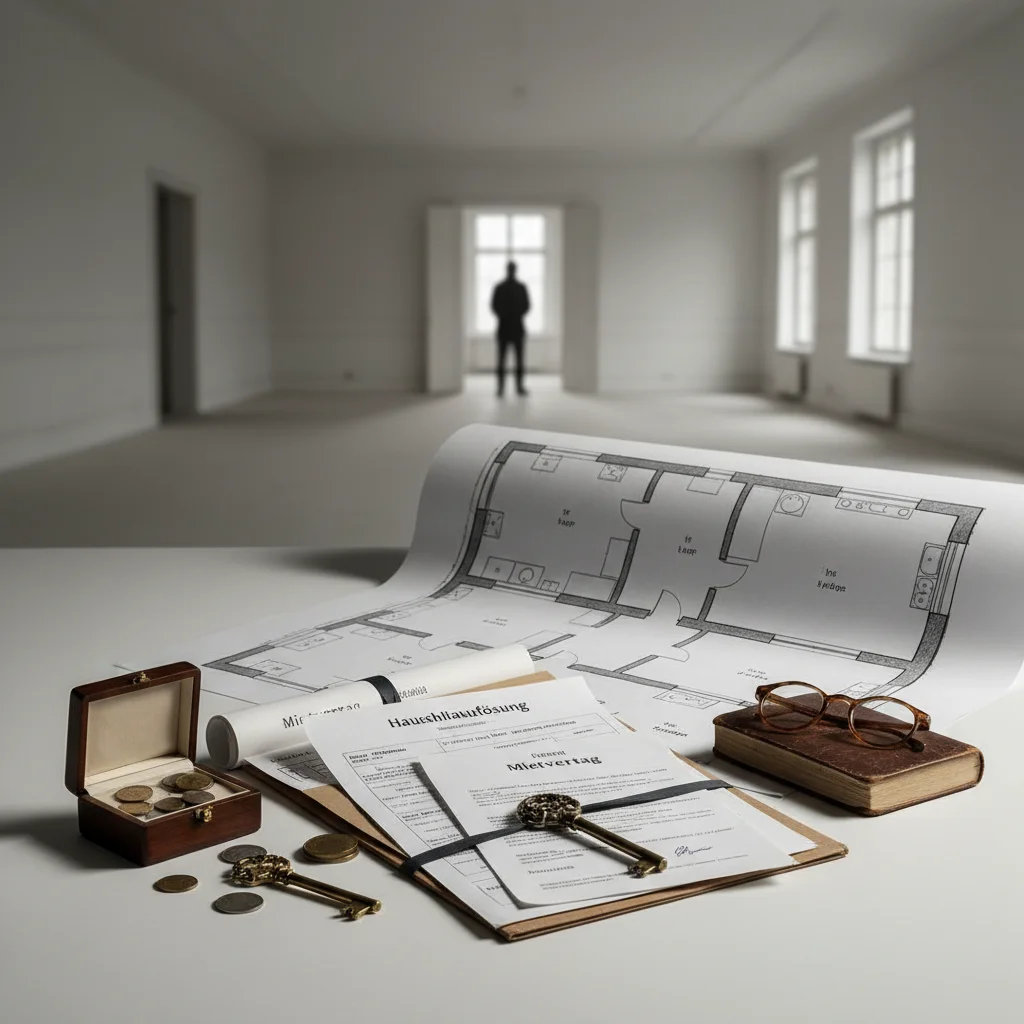 Wohnungstür mit Schlüsselübergabe