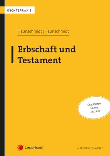 Buchcover: Erbschaft und Testament von Franz Haunschmidt